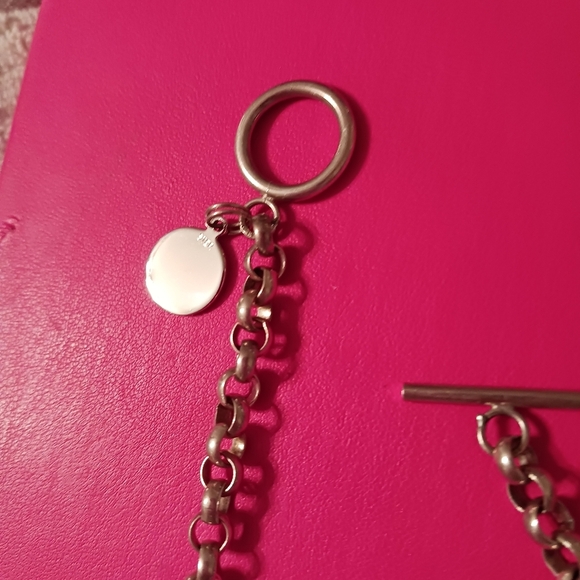 Sterling Silver "Paper Chain" Link Charm BRACELET 8 inches in Length ESA CHARM - Picture 3 of 3